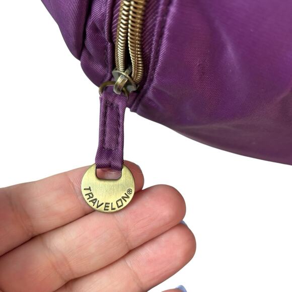 Travelon Womens Purse Purple Bag Anti Theft Crossbody - Picture 3 of 11